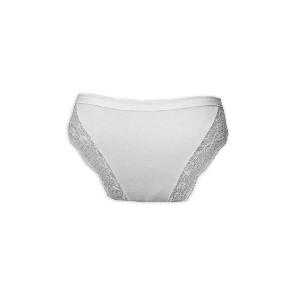 Culotte Hipster Dentelle Dos — Blanc L | MenoComfort