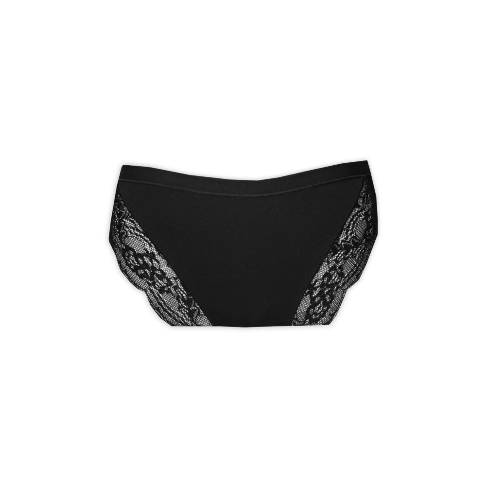 Culotte Hipster Dentelle Dos — Noir M | MenoComfort