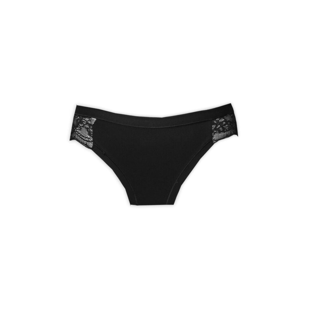 Culotte Hipster Dentelle Dos — Noir S | MenoComfort