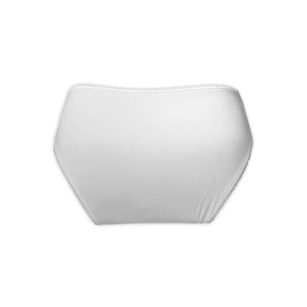 Culotte Côtés Larges Dentelle Avant & Taille — Blanc S | MenoComfort