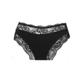 Culotte Côtés Larges Dentelle Avant & Taille — Noir M | MenoComfort