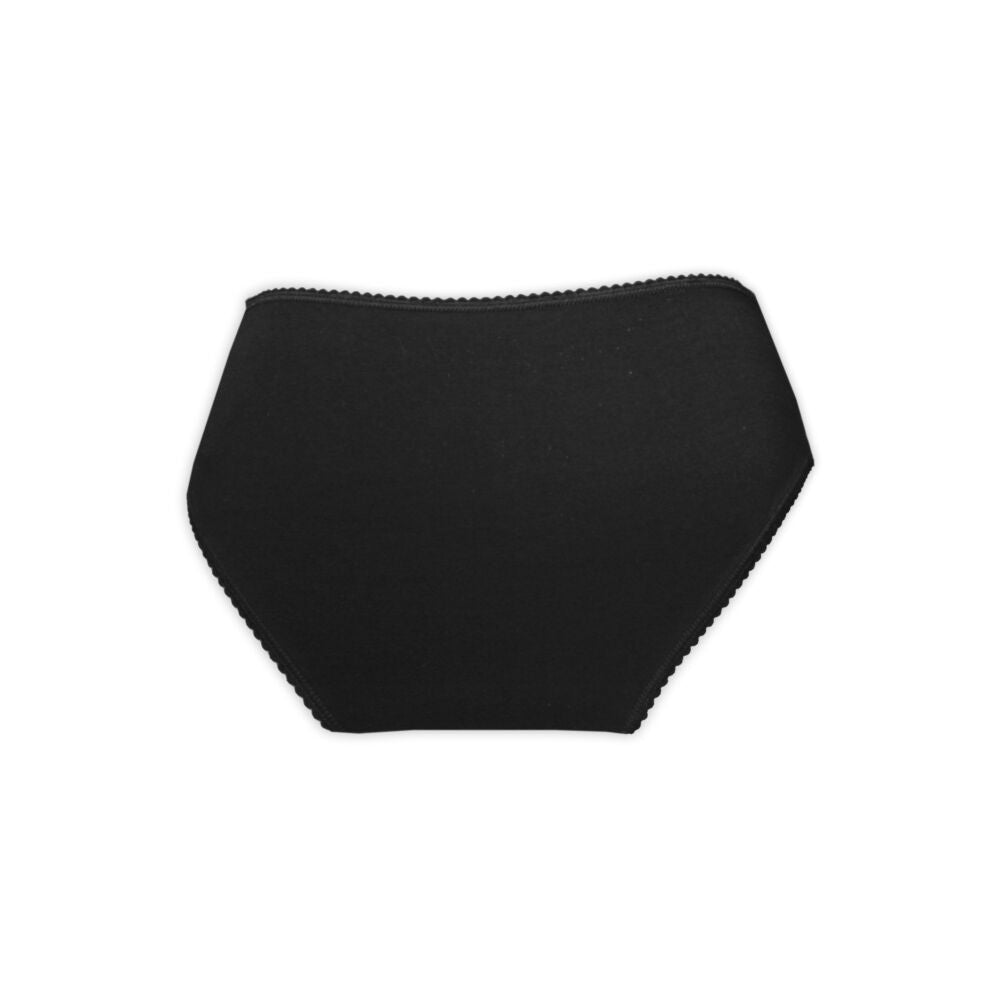 Culotte Côtés Larges Dentelle Avant & Taille — Noir M | MenoComfort