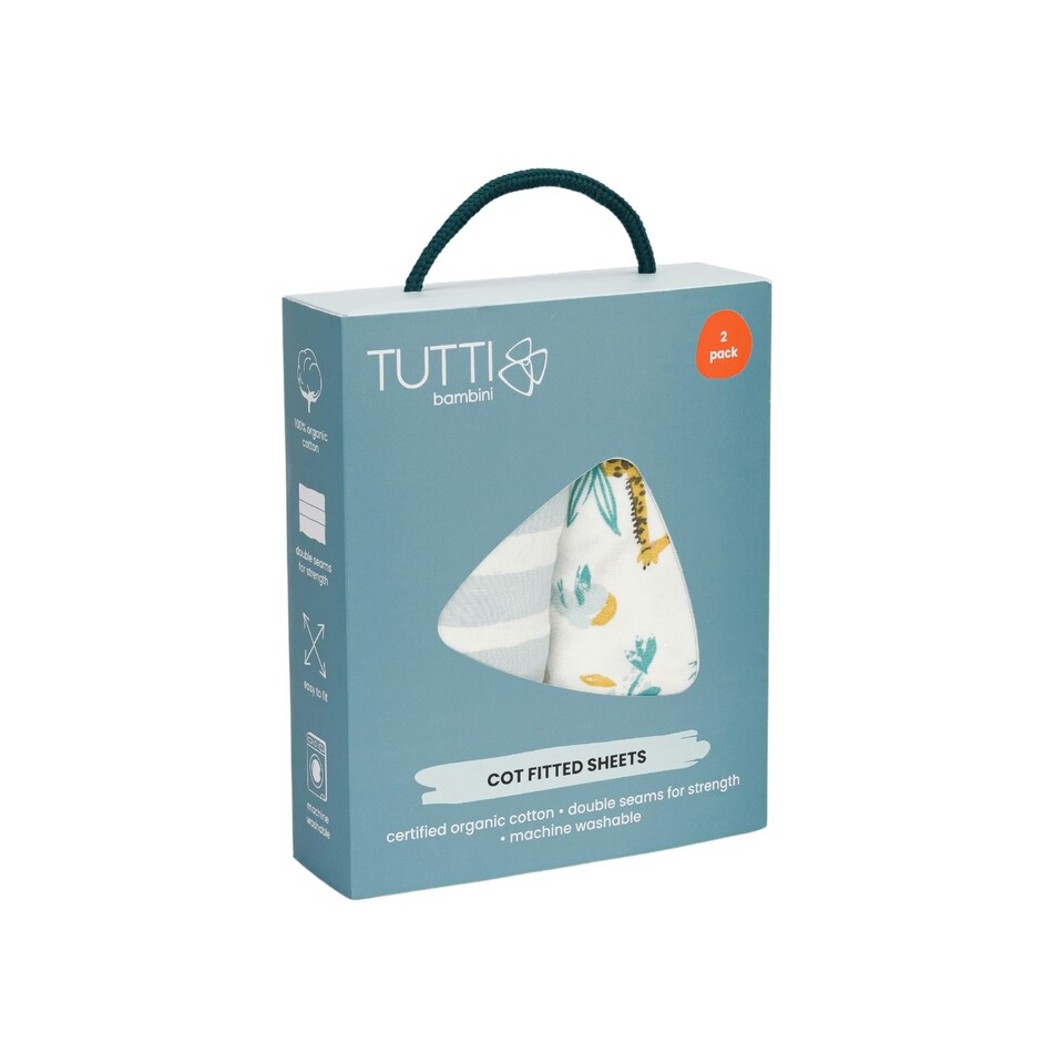 Draps de Lit Bébé Tutti Bambini — Motif Run Wild | MenoComfort